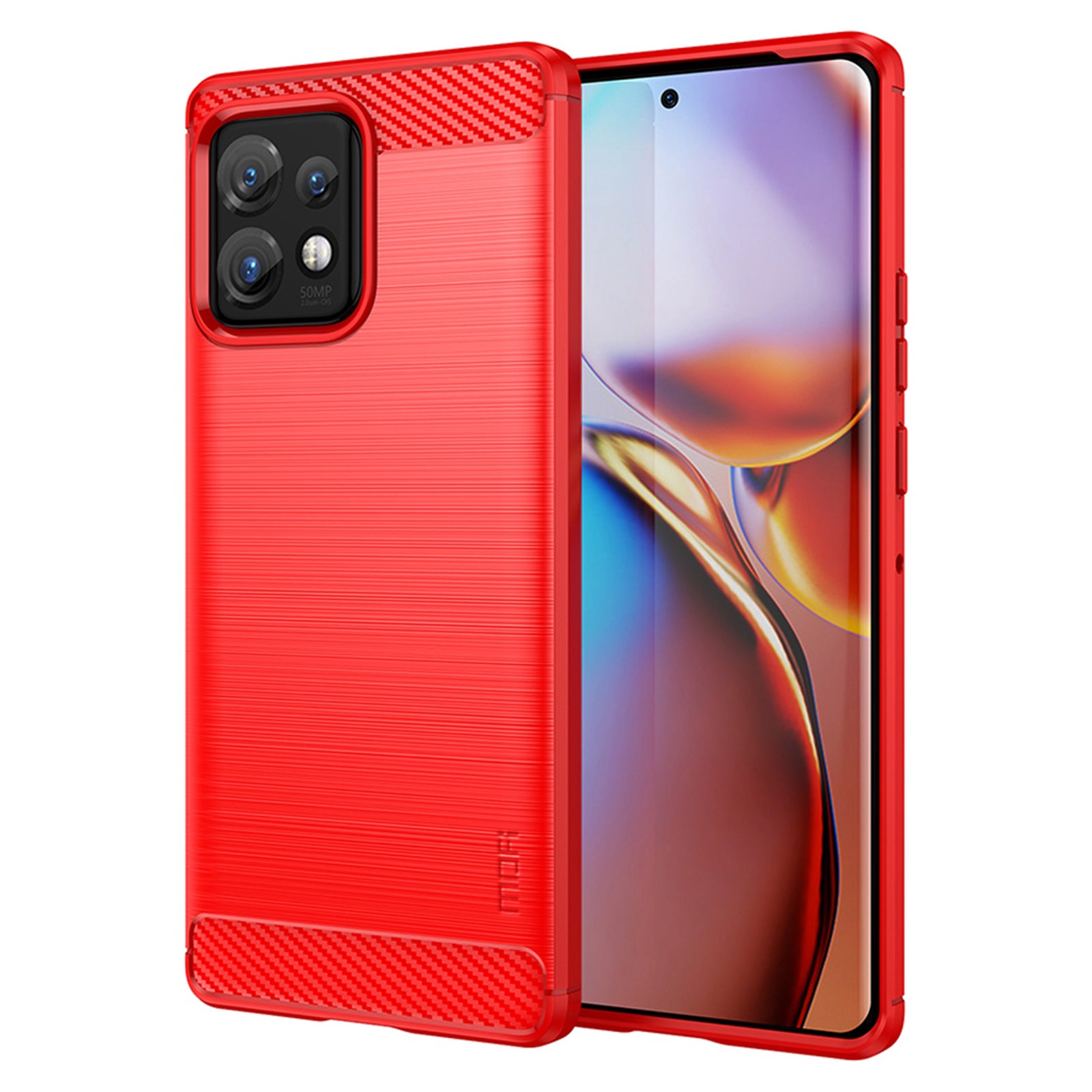 MOFI JK TPU Series-1 Protective Phone Case for Motorola Moto Edge 40 Pro 5G Moto X40 5G Carbon Fiber Brushed TPU Phone Back Cover MOFI JK TPU Series-1 Protective Phone Case for Motorola Moto Edge 40 Pro 5G Moto X40 5G Carbon Fiber Brushed TPU Phone Back Cover